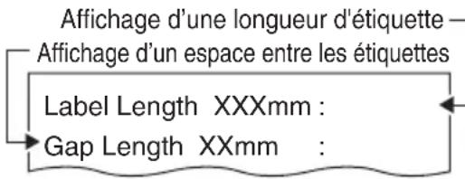 CITIZEN CTS4500 - Réglez la sensibilité des capteurs de support d'impression et mesurez la longueur du papier. - 1