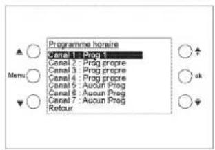 THEBEN VARIA 826 S WH KNX - Réglage du programme horaire - 1