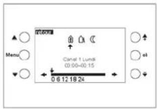 THEBEN VARIA 826 S WH KNX - Réglage du programme horaire - 2