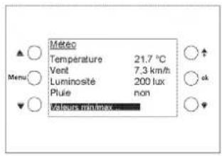 THEBEN VARIA 826 S WH KNX - Consultation des données météo - 1