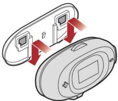 Sena 5R lite - Utilisation de la plaque de montage adhésive pour le module principal du casque audio - 1