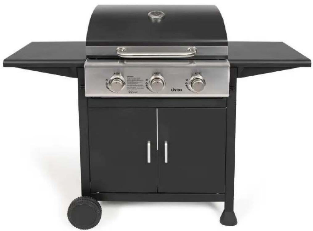 LIVOO DOC279 - Barbecue gaz 3 brûleurs - 1