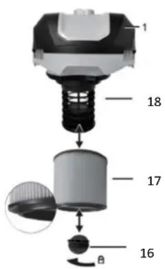 LIVOO DOH124 - Filtre HEPA - 1