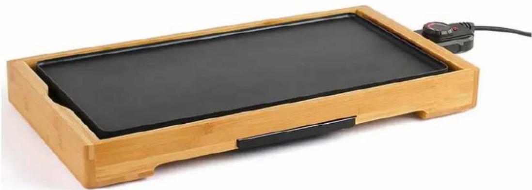 LIVOO DOC202 - Plancha gril bambou - 1