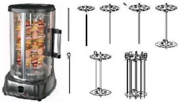LIVOO DOM323 - Utilisation de votre Grill en Kebab - 1