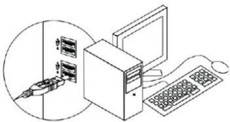 LIVOO TEA287 - Installation de la souris : - 1