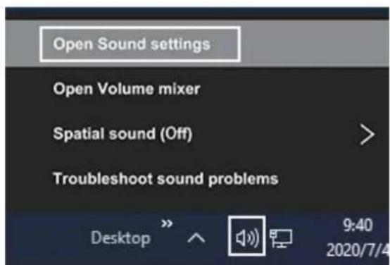 LIVOO TEA262 - 2) Ajuster le niveau d'entrée sur un ordinateur Windows - 1