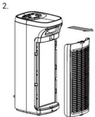 LIVOO DOM407 - Remplacer le filtrre HEPA - 2