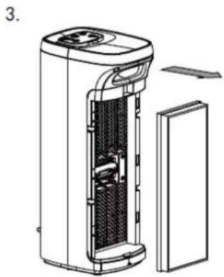 LIVOO DOM407 - Remplacer le filtrre HEPA - 3