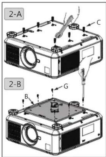 BENQ HT8050 - 2.Instalar el soporte para projector en el proyecto - 2