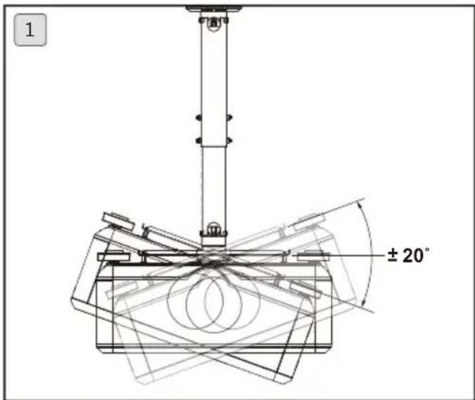 BENQ HT8050 - Adjustment angle - 1