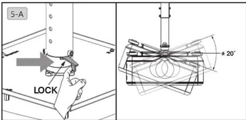 BENQ HT8050 - Adjust projector angle - 1