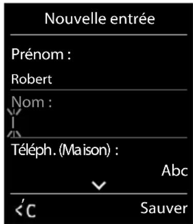 GIGASET CL770A - Créer une entrée - 1