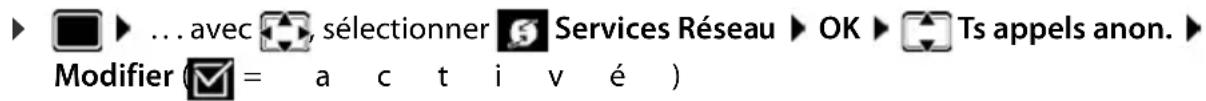 GIGASET CL770A - Activation/désactivation de la présentation du numéro pour tous les appels - 1