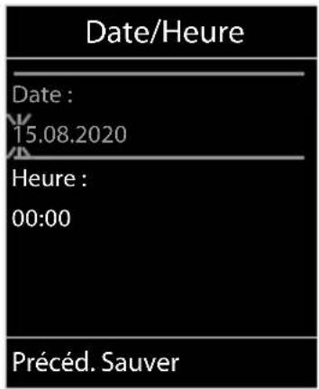 GIGASET CL770A - Régler la date et l'heure - 2
