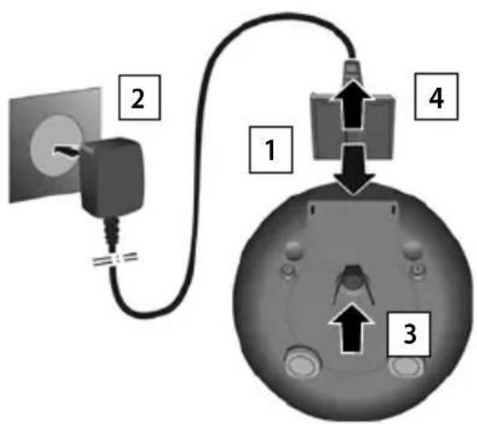GIGASET CL770A - Raccordement du chargeur - 1