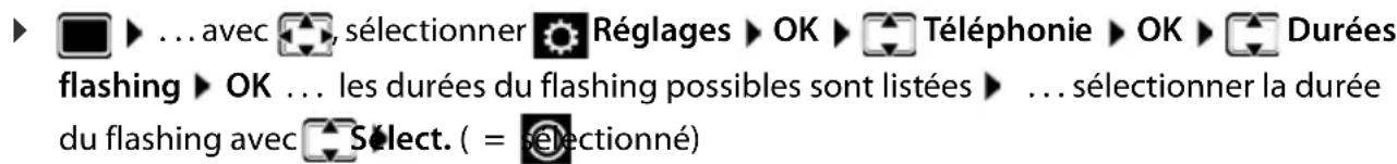 GIGASET CL770A - Régler la durée du flashing - 1