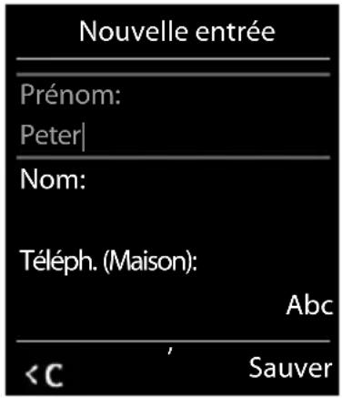 GIGASET CL770A - Saisie des lettres/caractères - 1
