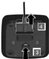 GIGASET AS350 - Raccordement du chargeur (s'il est fourni) - 2