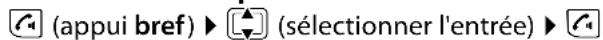 GIGASET AS435A - Liste des numéros bis - 1