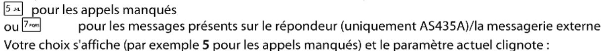 GIGASET AS435A - Journal des appels/journal du répondeur/journal de la messagerie externe - 1