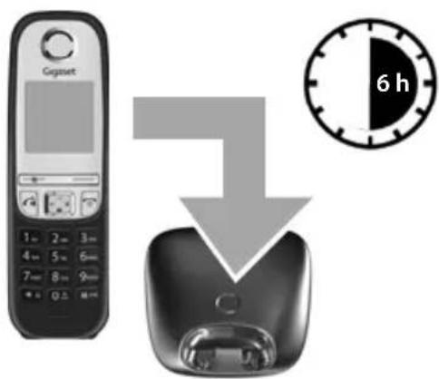 GIGASET AS435A - Premier cycle de charge et décharge des batteries - 1