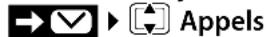 GIGASET AS435A - Ouverture du journal des appels - 1