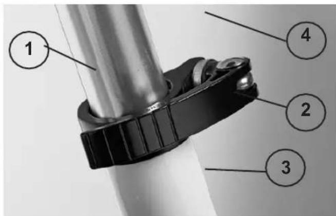NILOX SL5 - AJUSTEMENT DE LA SELLE Réglage de la hauteur de la selle N ATTENTION - 1