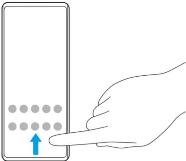 SONY Xperia 5 IV - Pour afficher toutes les applications dans le panneau des applis et ouvrir une application - 1