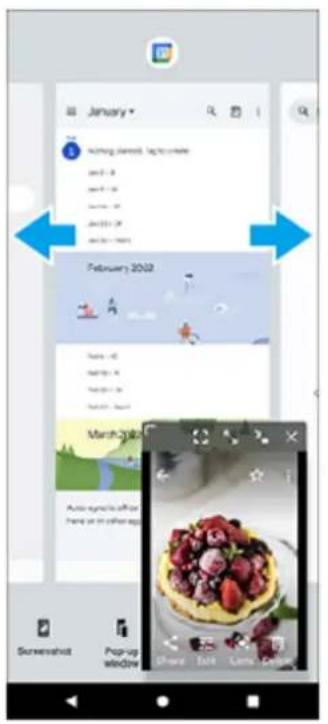 SONY Xperia 5 IV - Utilisation du mode fenêtre contextuelle - 4