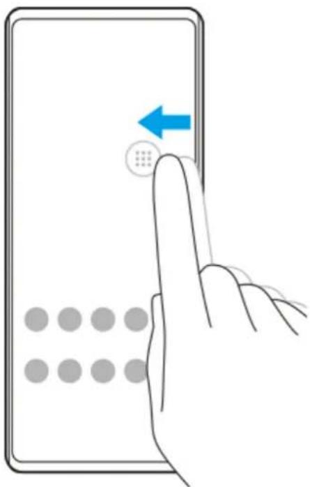 SONY Xperia 5 IV - Déplacement de la barre détection latérale - 1