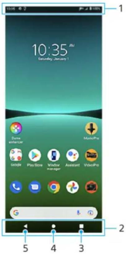 SONY Xperia 5 IV - Écran d'accueil - 1