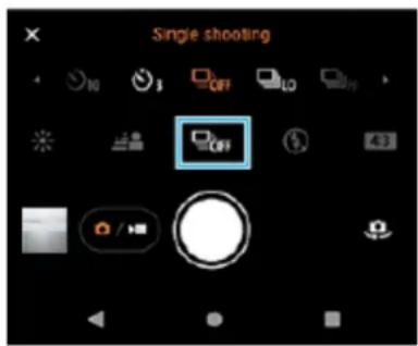 SONY Xperia 5 IV - Activation ou déactivation de la fonction [prise de vue en continu] - 1