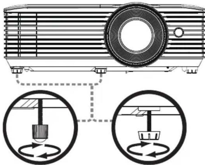 ACER H6541BDK - Réglage de la Hauteur de l'Image Projetée - 1