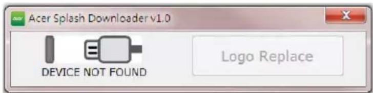 ACER PD2325W - Exécuter l'outil acer splash downloader sur l'ordinateur - 1