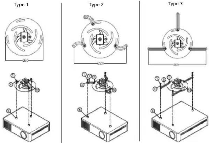 ACER PD2325W - Installation au plafond - 3