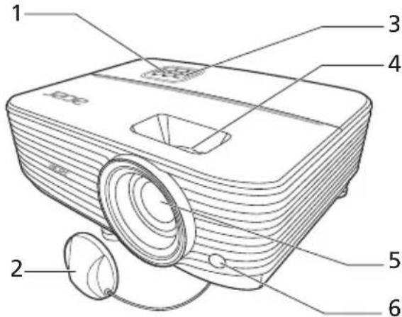 ACER PD2325W - Vue externe du projecteur - 1