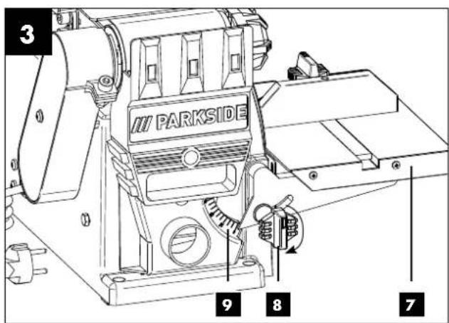 PARKSIDE PBTS 370 B2 - SZLIFIERKA TASMOWO-TALERZOWA - 3