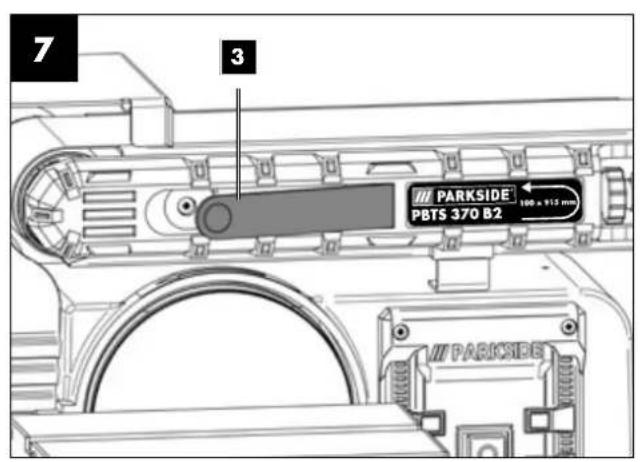 PARKSIDE PBTS 370 B2 - SZLIFIERKA TASMOWO-TALERZOWA - 8