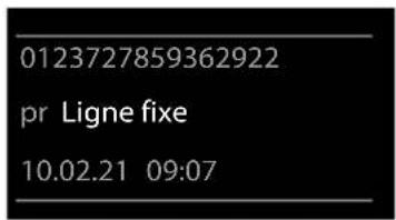 GIGASET E794HX - Ouverture de la liste de réception - 2