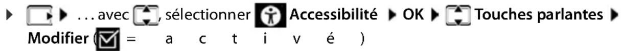 GIGASET E794HX - Énoncer le numéro d'appel lors de la saisie - 1