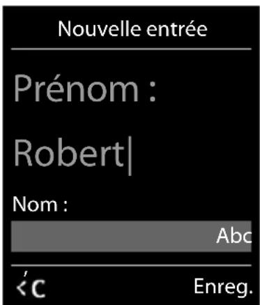 GIGASET E794HX - Créer une entrée - 1