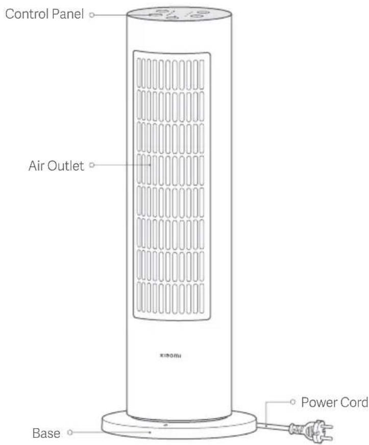 Control Panel Air Outlet XINHINI Power Cord Base