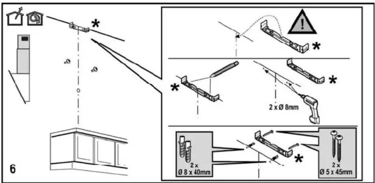 6 2 x Ø 8mm 2 x Ø 8 x 40mm 2 x Ø 5 x 45mm