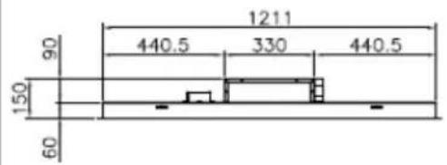 EICO Romeo 60 N SM ECO - CEILING PANEL 124 SM - 1