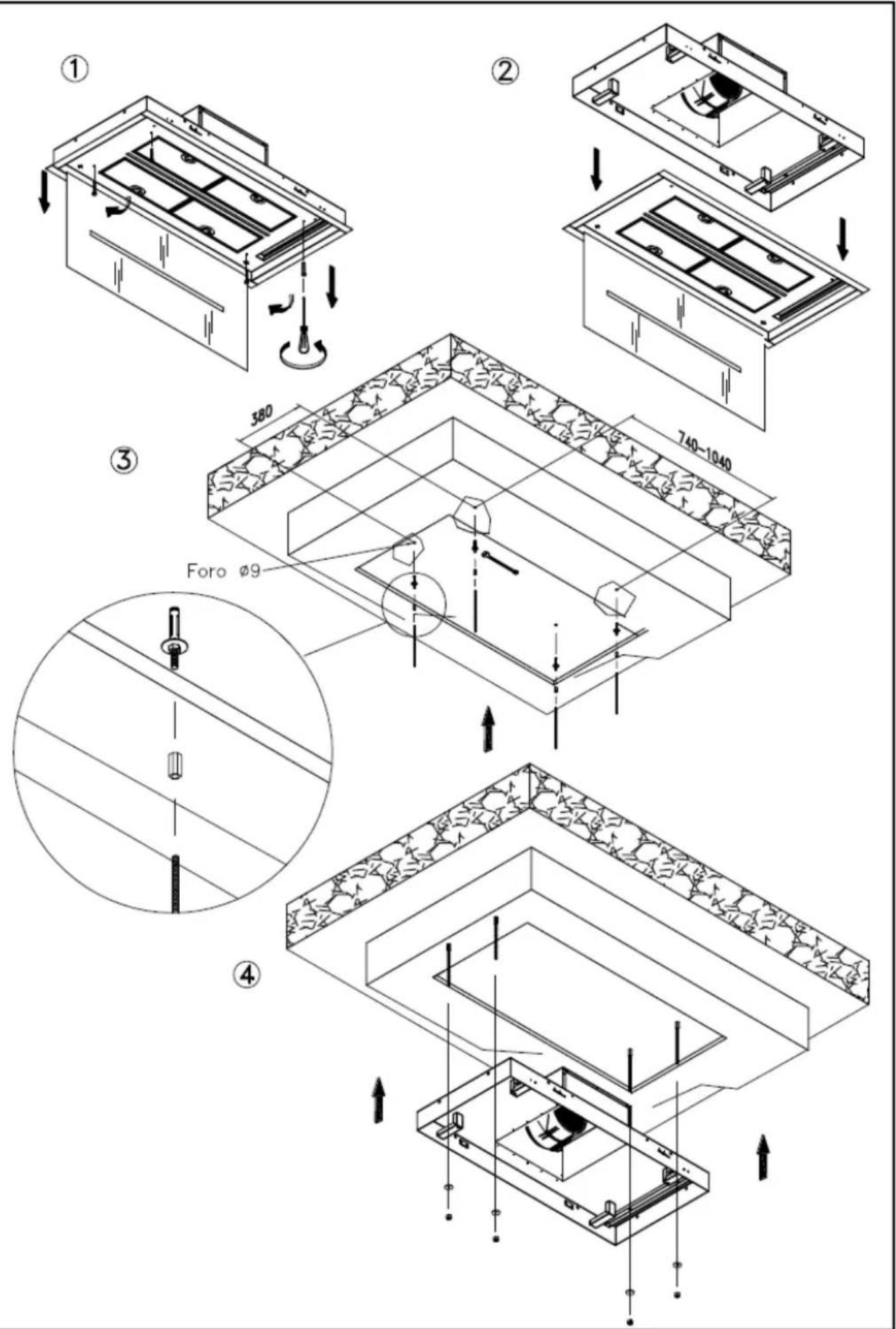 EICO Romeo 60 N SM ECO - DISTANTE 90 - DISTANTE 120 - CEILING STRIPE 90 - CEILING STRIPE 120 - 23