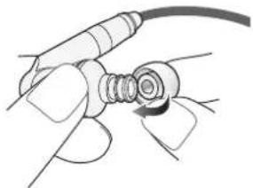 AUDIO TECHNICA ATHIEX1 - ■ Replacing the eartip - 1
