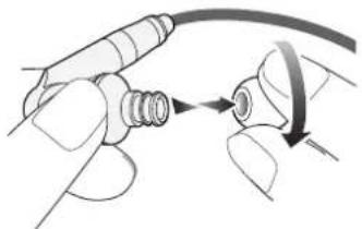 AUDIO TECHNICA ATHIEX1 - ■ Replacing the eartips - 1