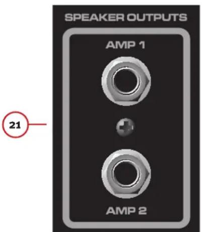 PEAVEY PV 5300 - SPEAKER OUTPUTS (HÖGTALARUTGÄNGAR) - 1