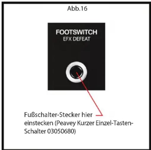 PEAVEY Escort 6000 - Effekte per Fußschalter deaktivierbar - 2